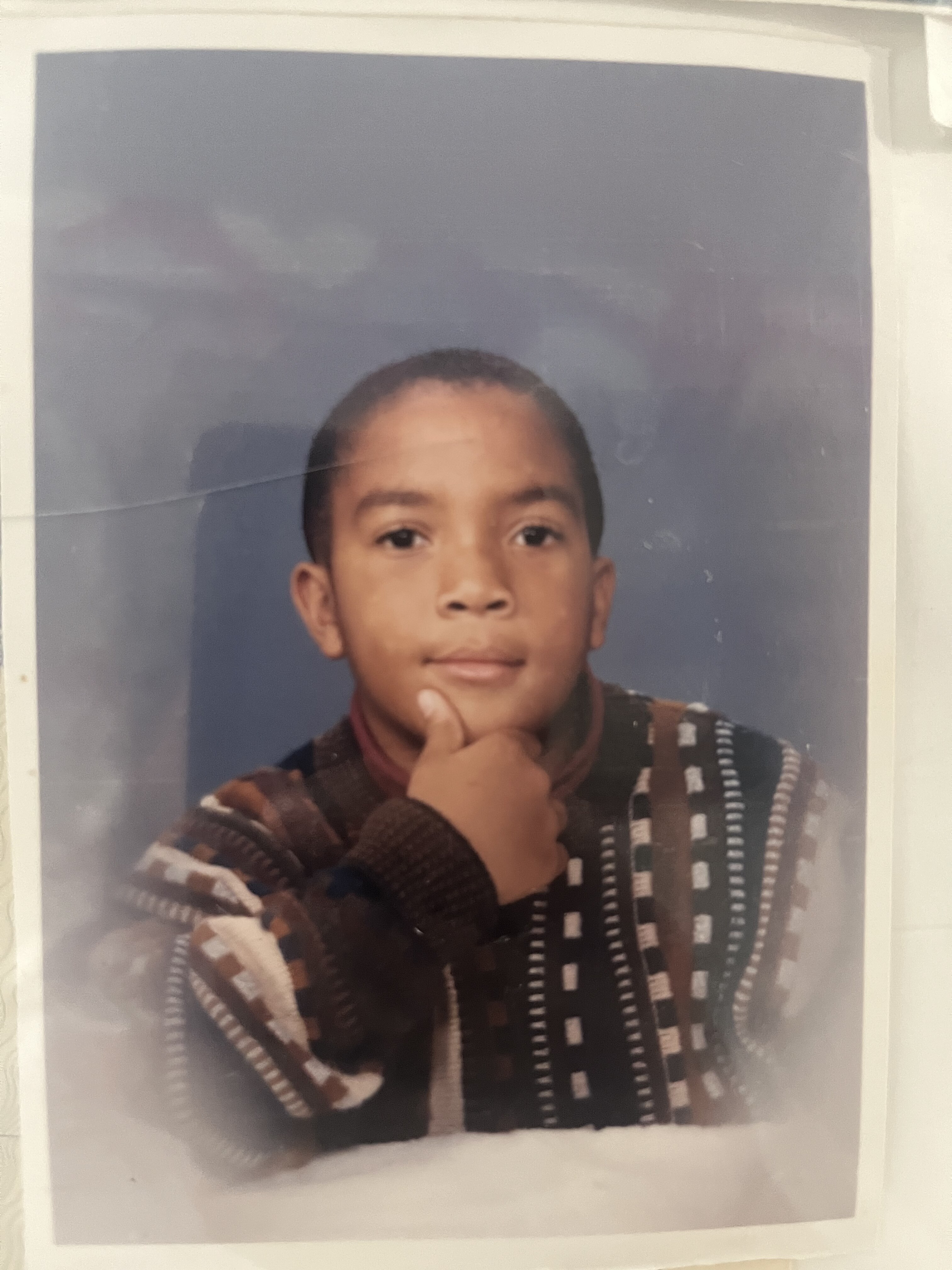 Calvin Mann II as a child
